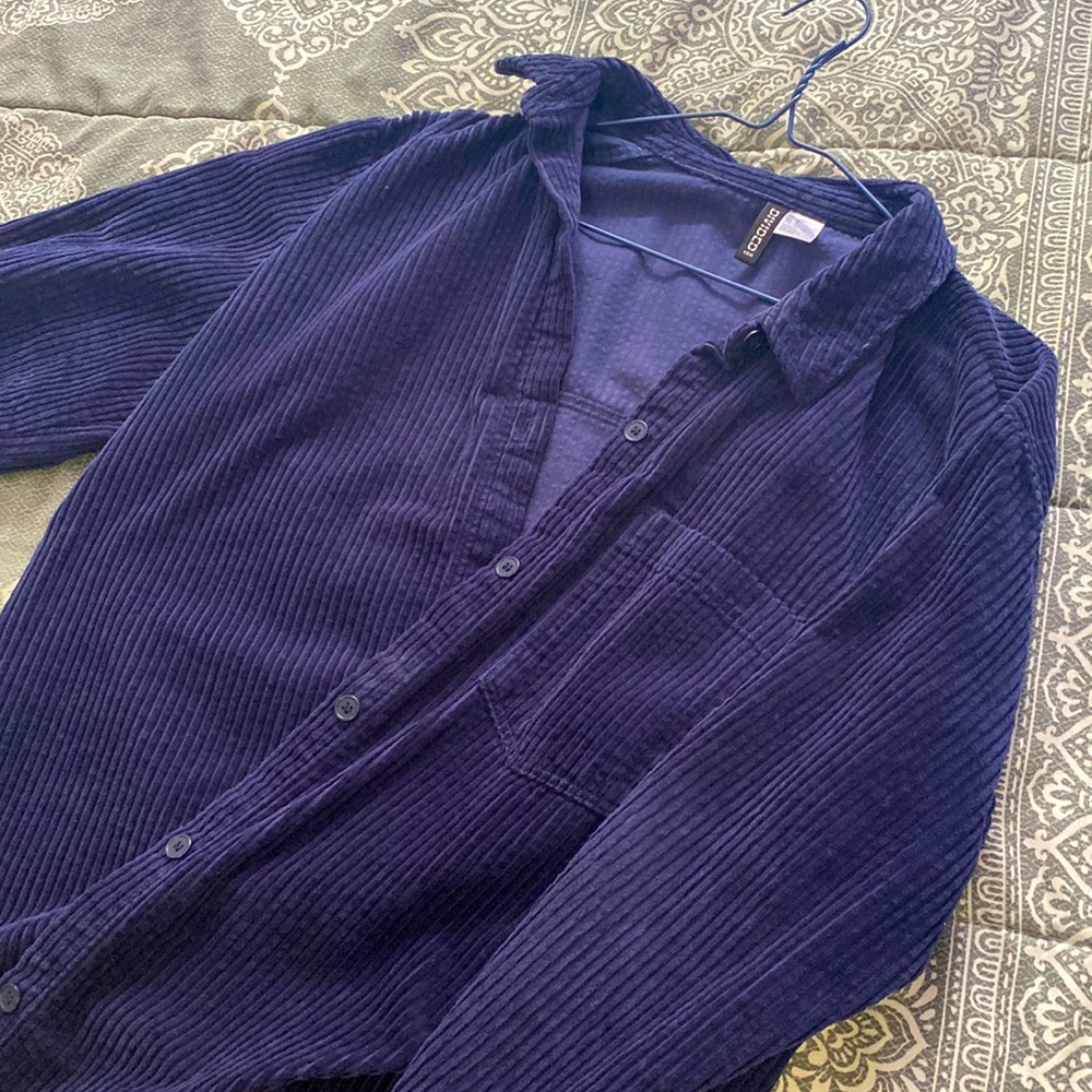 Velvet blue jacket